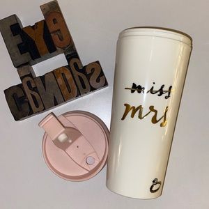 ♠️KATE SPADE NEW YORK “Miss to Mrs.” 💍 Coffee/aTea Tumbler